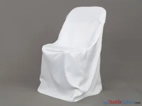 Polyester Folding Chair Cover | Chair Cover for Wedding, Event, Ballroom | Non Stretch Solid Polyester |