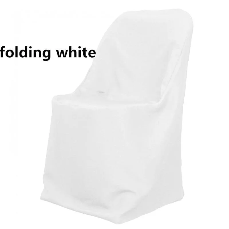 Polyester Folding Chair Cover | Chair Cover for Wedding, Event, Ballroom | Non Stretch Solid Polyester |