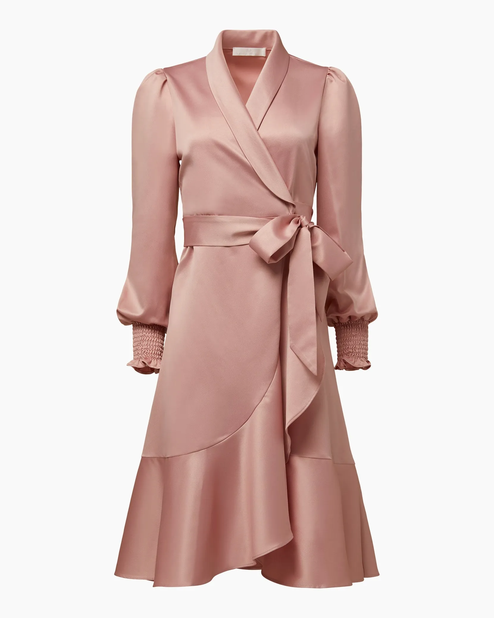 Satin Wrap Dress