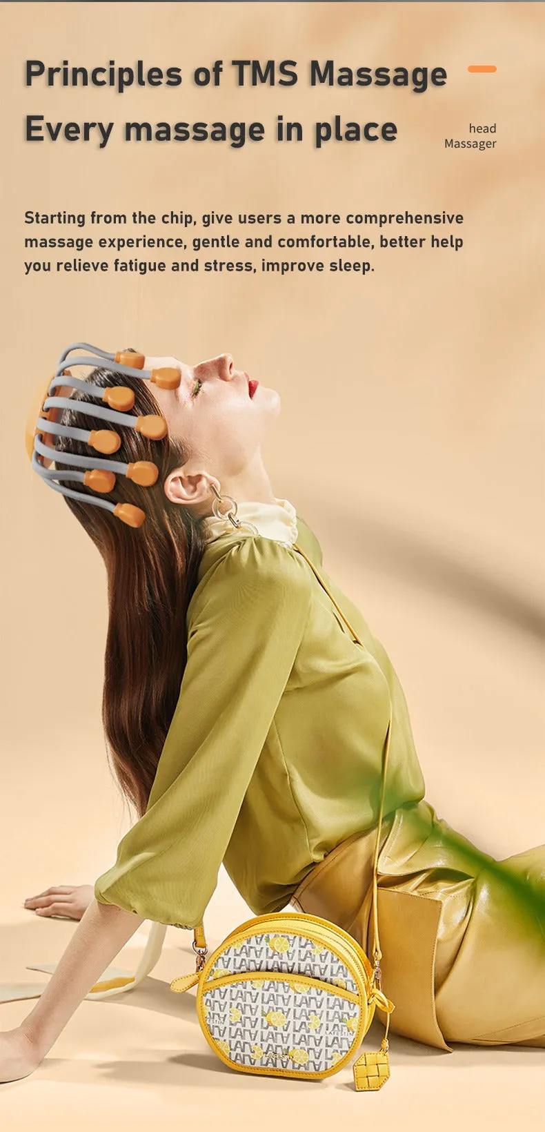 Smart Vibration Full Body Relax Scalp Head Massage Machine Relieves Fatigue Octopus Electric Head Scalp Massager | MZ-HM156