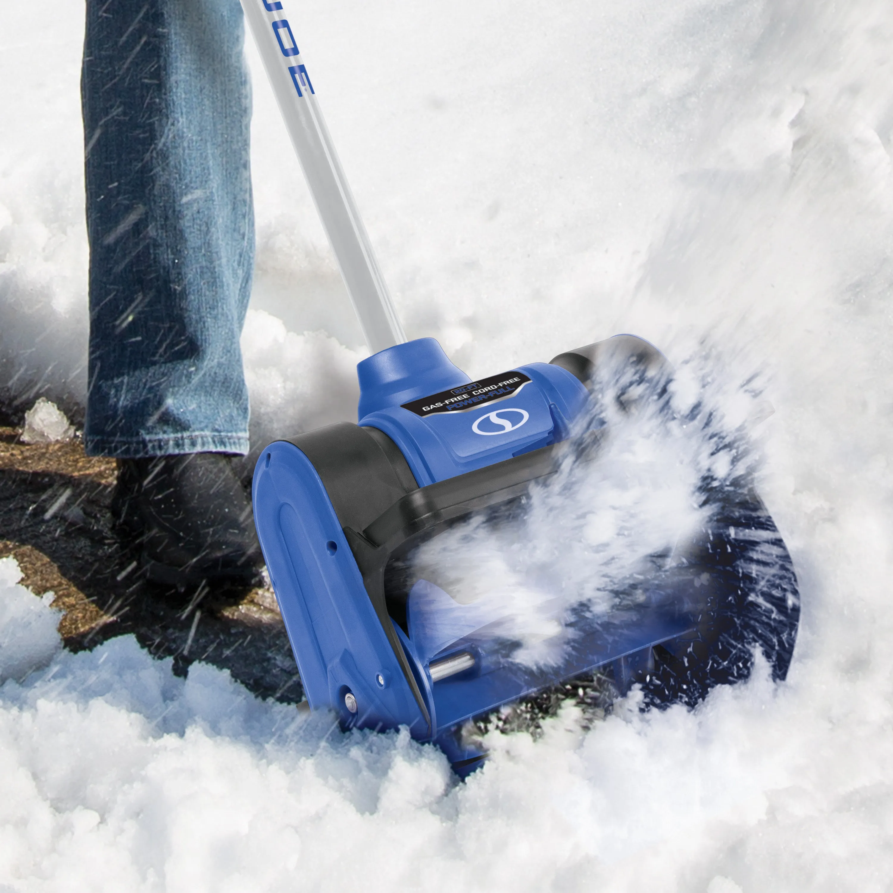 Snow Joe 24V-SS12-BDL 24-Volt* IONMAX Cordless Snow Shovel Bundle | W/ 4.0-Ah Battery, Charger, Cover, and Ice Scraper Glove