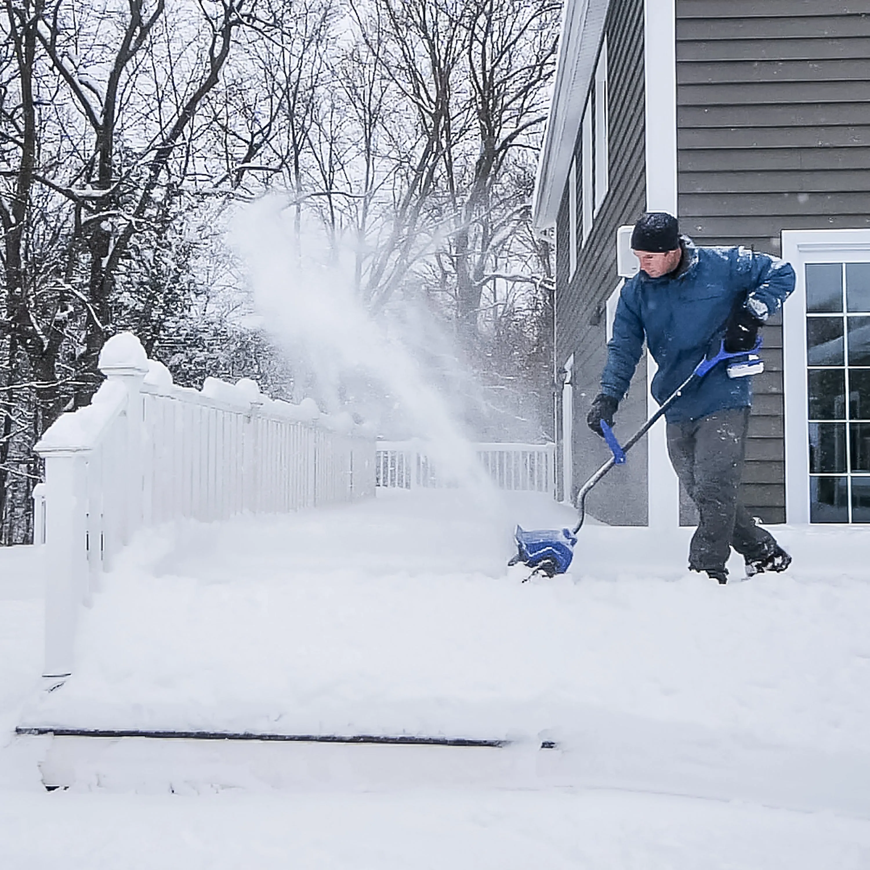 Snow Joe 24V-SS13-TV1 24-Volt* IONMAX Cordless Snow Shovel Bundle | W/ 4.0-Ah Battery, Charger, Cover, Ice Dozer and Extended Warranty