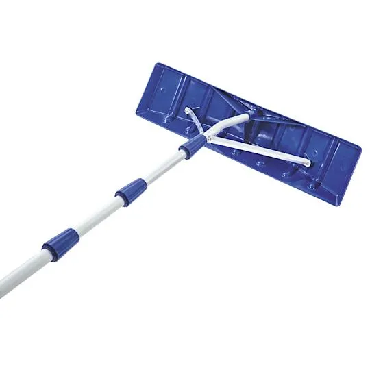 Snow Joe RJ204M Telescoping Snow Shovel Roof Rake | 21-Foot Extension | Poly Blade