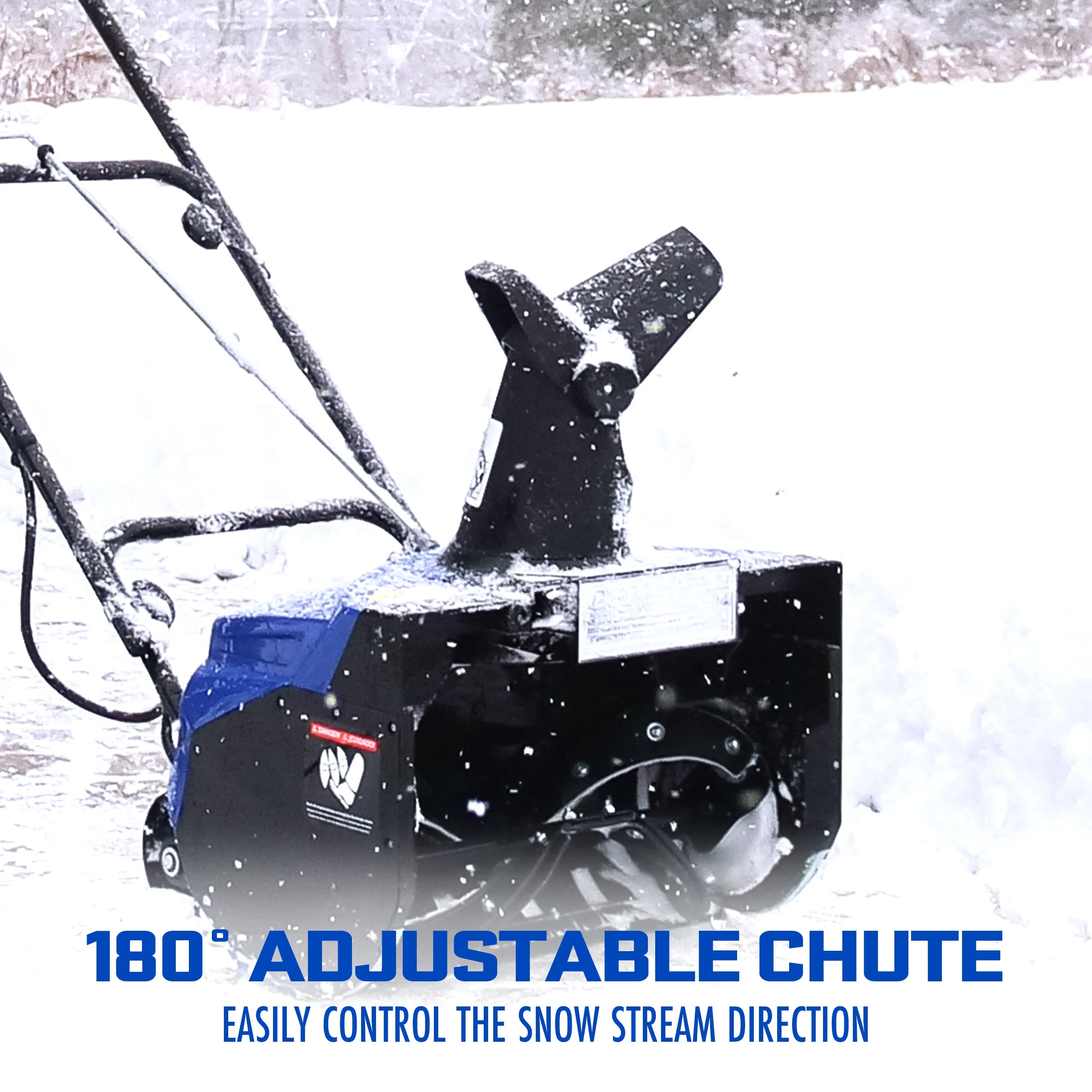 Snow Joe SJ623E Electric Walk-Behind Single-Stage Snow Blower W/ Headlight | 18-inch | 15-amp