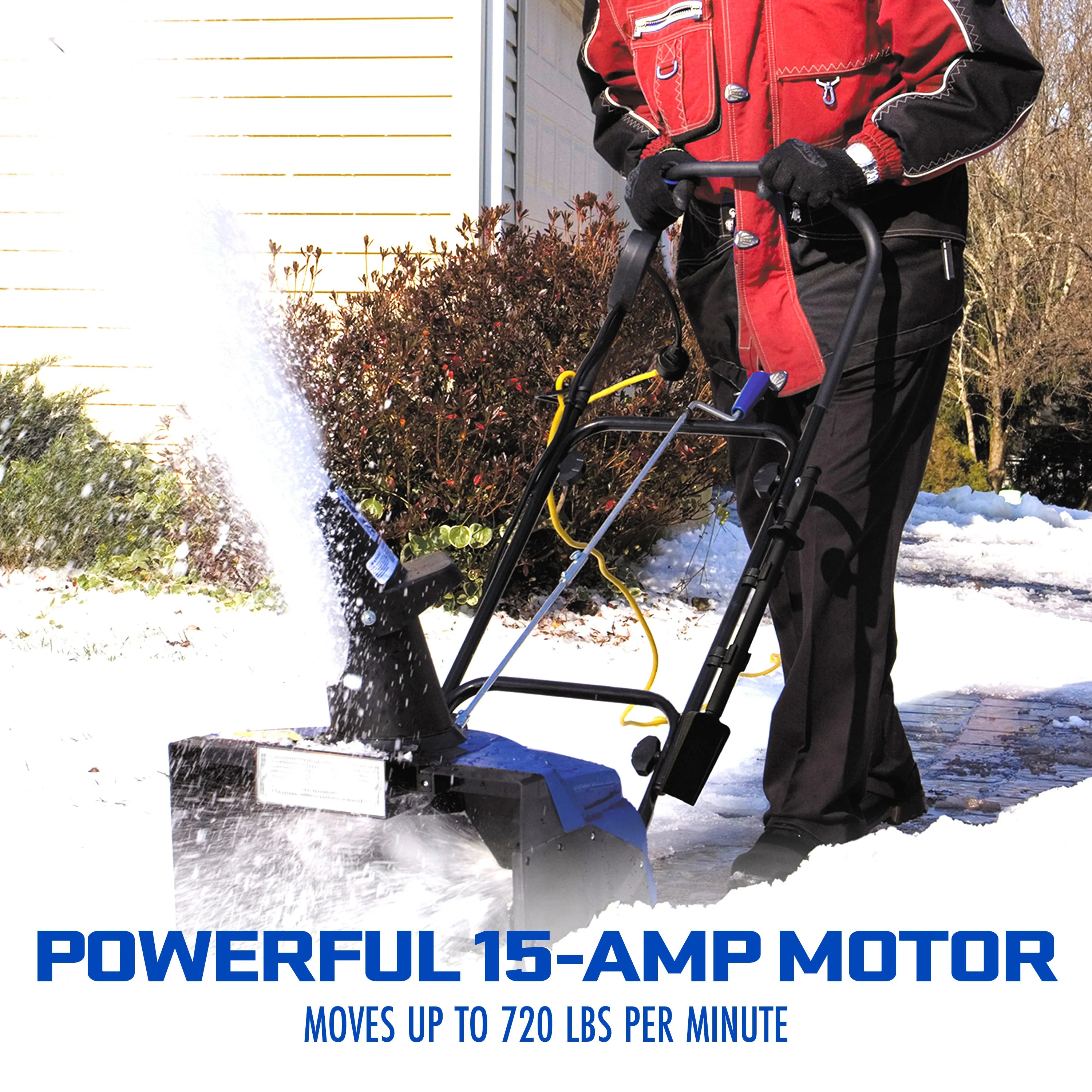 Snow Joe SJ623E Electric Walk-Behind Single-Stage Snow Blower W/ Headlight | 18-inch | 15-amp