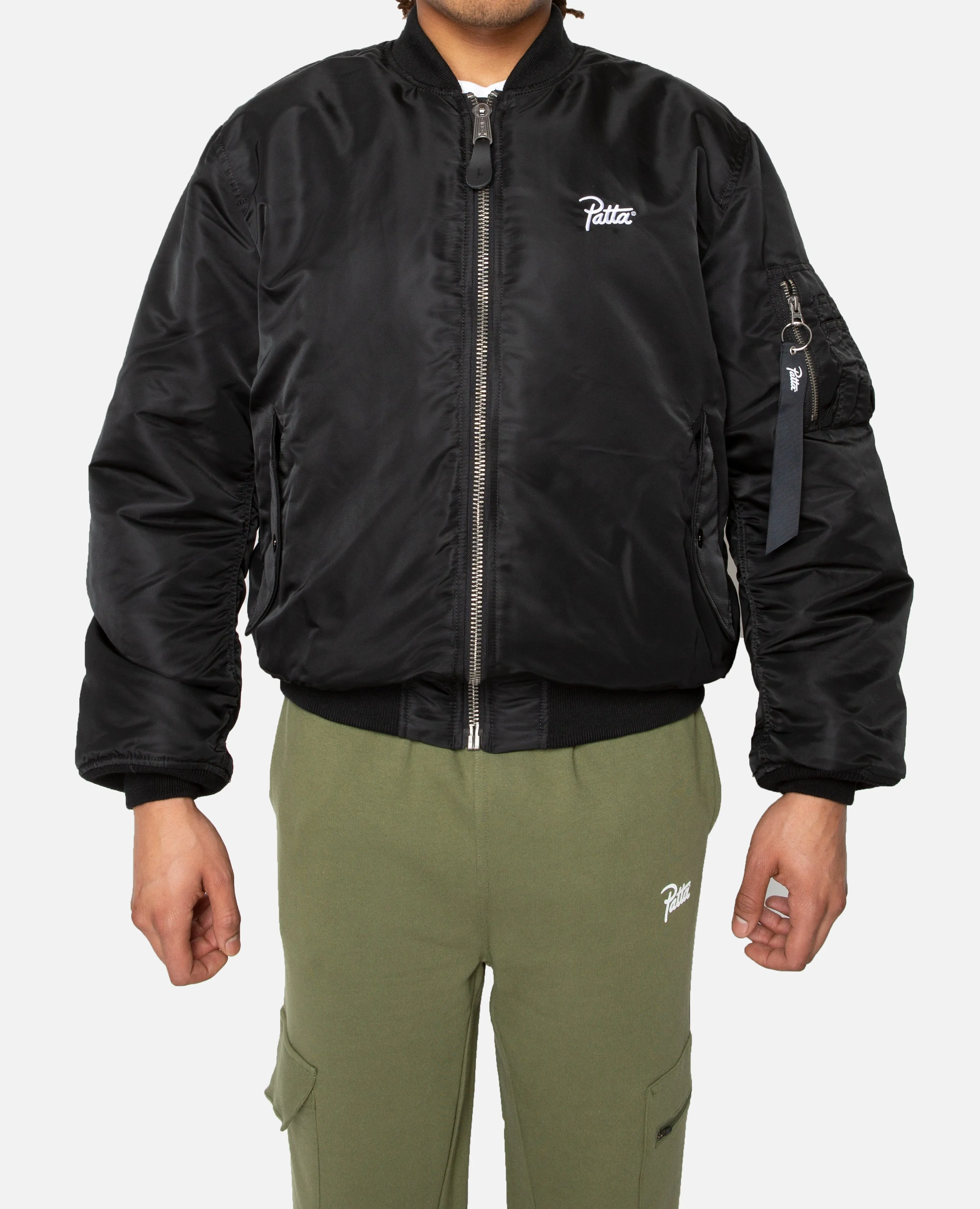 Store Exclusive: Patta x Alpha Industries MA-1 Milano Jacket (black/sage)