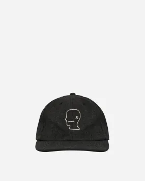 Washed Twill Logohead Hat Black