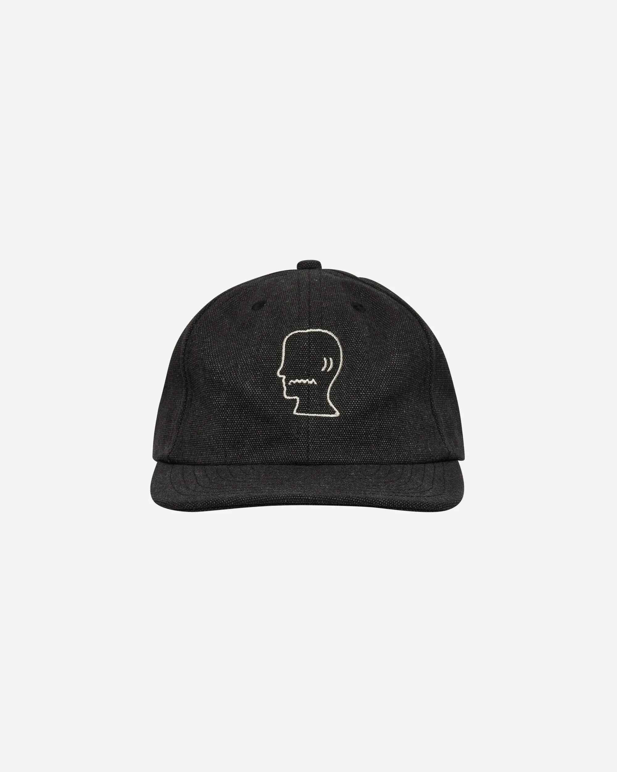 Washed Twill Logohead Hat Black